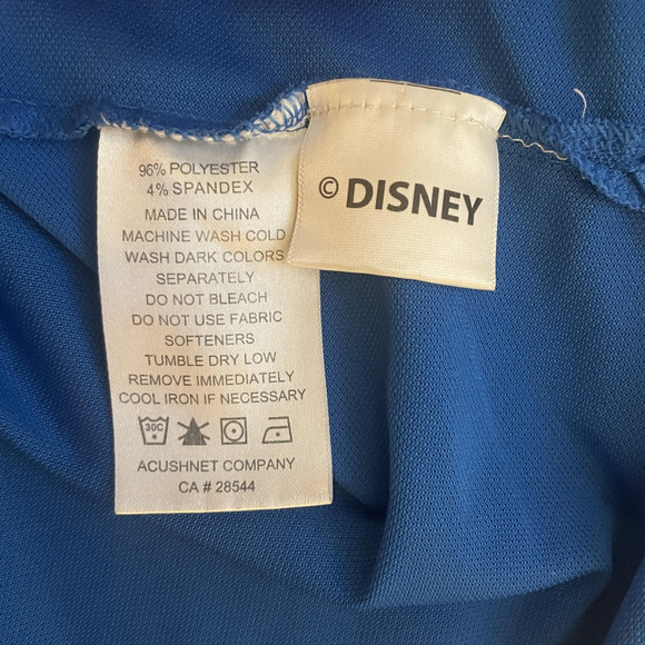 FootJoy X Disney Polo Shirt Men Extra Large Blue Mickey Mouse Golf Embroidered - Picture 9 of 10